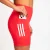 SHORTS ADIDAS 3 LISTRAS C/BOLSO FEMININO VERMELHO