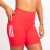 SHORTS ADIDAS 3 LISTRAS C/BOLSO FEMININO VERMELHO