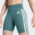 SHORTS ADIDAS LEGGING OPTIME ESSENTIALS 3S FEMININO VERDE/BRANCO