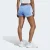 SHORTS ADIDAS PACER 3 LISTRAS KNIT FEMININO AZUL/BRANCO