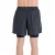 SHORTS ASICS BASIC 2 IN 1 MASCULINO CHUMBO/PRATA