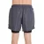SHORTS ASICS BASIC 2 IN 1 MASCULINO GRAFITE/PRETO