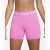 SHORTS NIKE PRO 365 FEMININO ROSA/BRANCO