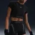 SHORTS NIKE PRO MID RISE 3 FEMININO PRETO/CINZA