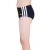 SUNGA ADIDAS LATERAL LARGA 3S INFANTIL PRETO/BRANCO