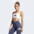 TOP ADIDAS LOGO SUPORTE MEDIO FEMININO BRANCO