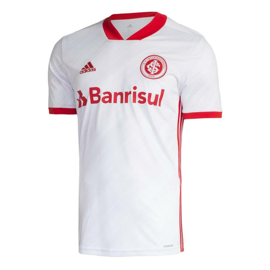 CAMISA ADIDAS INTERNACIONAL OFICIAL 2 2020 SEM NÚMERO MASCULINA  BRANCO/VERMELHO