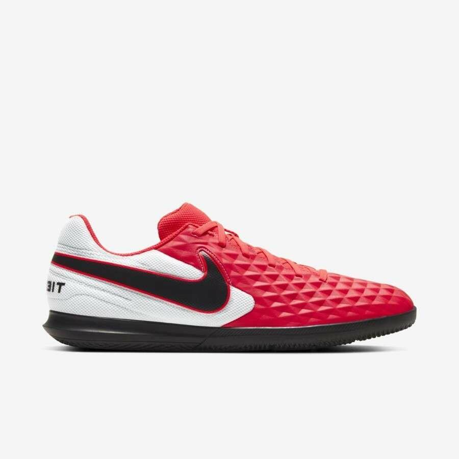 chuteira nike tiempo vermelha futsal