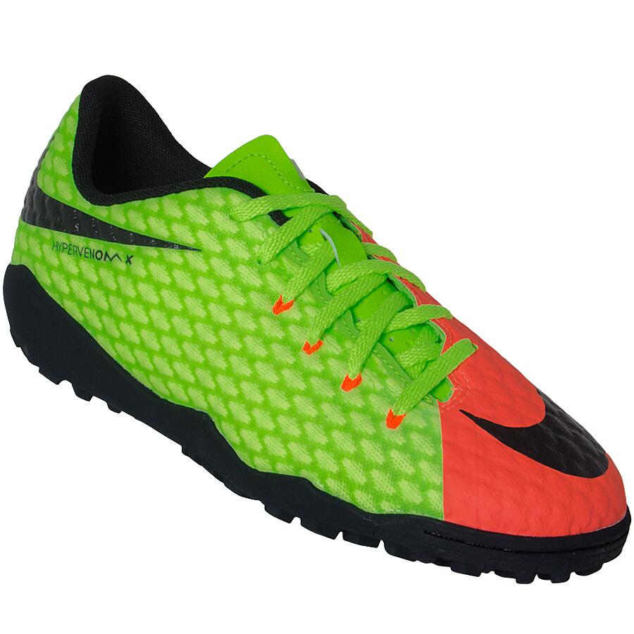 Chuteira nike hypervenom discount verde e laranja