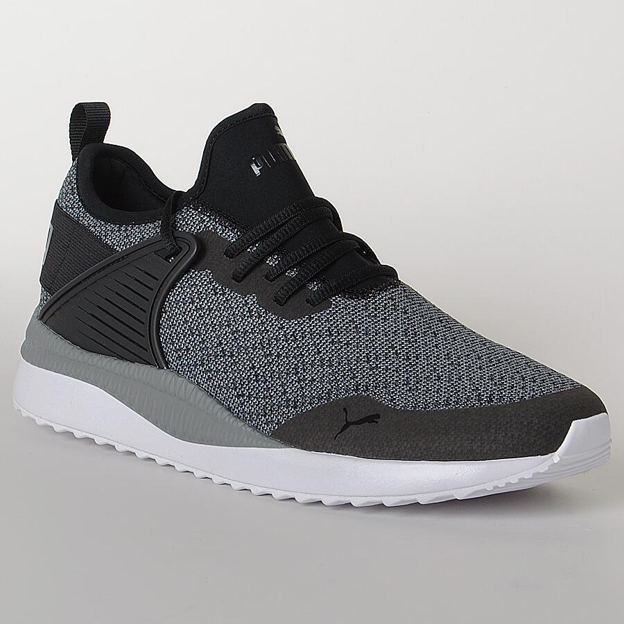 T NIS PUMA PACER NEXT CAGE KNIT PREMIUM MASCULINO PRETO BRANCO