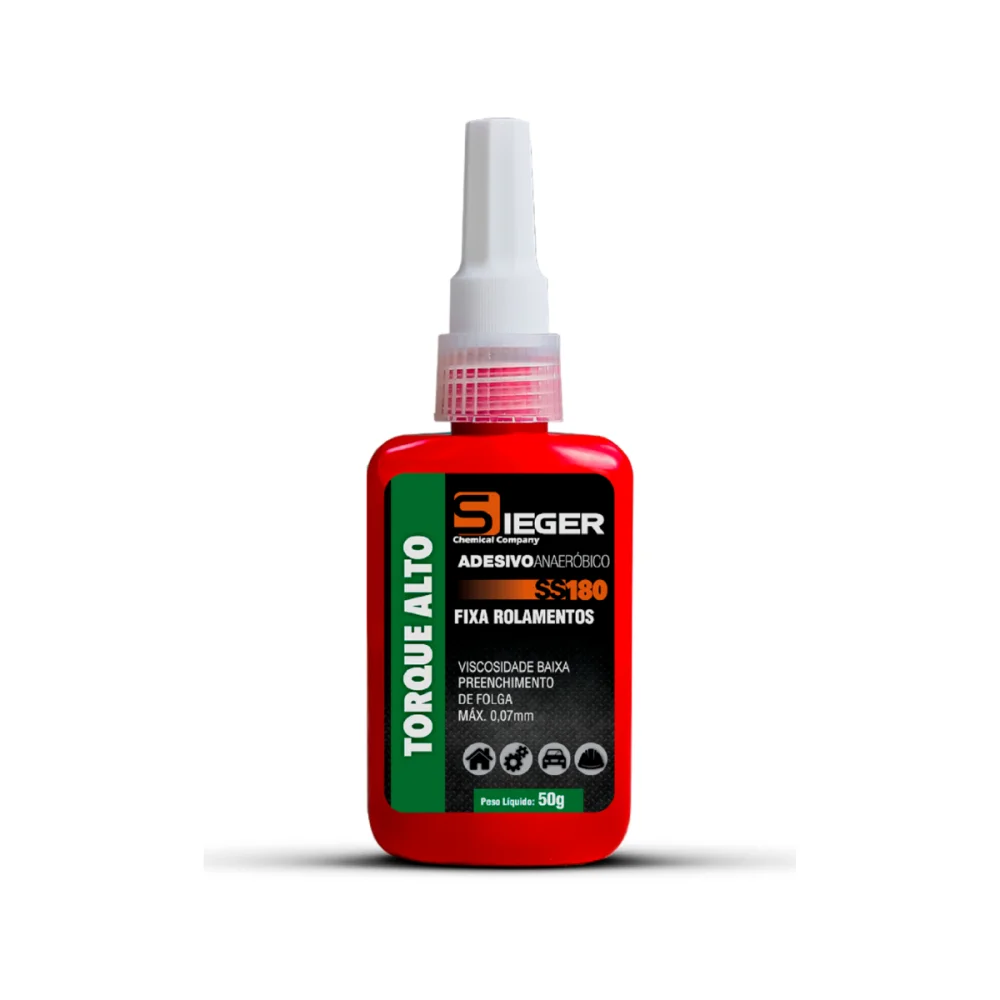ADESIVO ANAERÓBICO / FIXADOR E VEDADOR ROLAMENTO SS180 50G - SIEGER