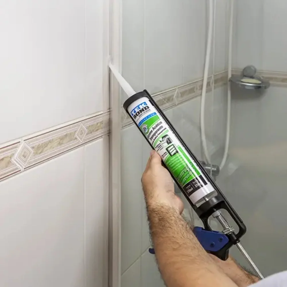 ADESIVO DE SILICONE ACÉTICO CONSTRUÇÃO 256G (270 ML) TRANSPARENTE - TEK BOND