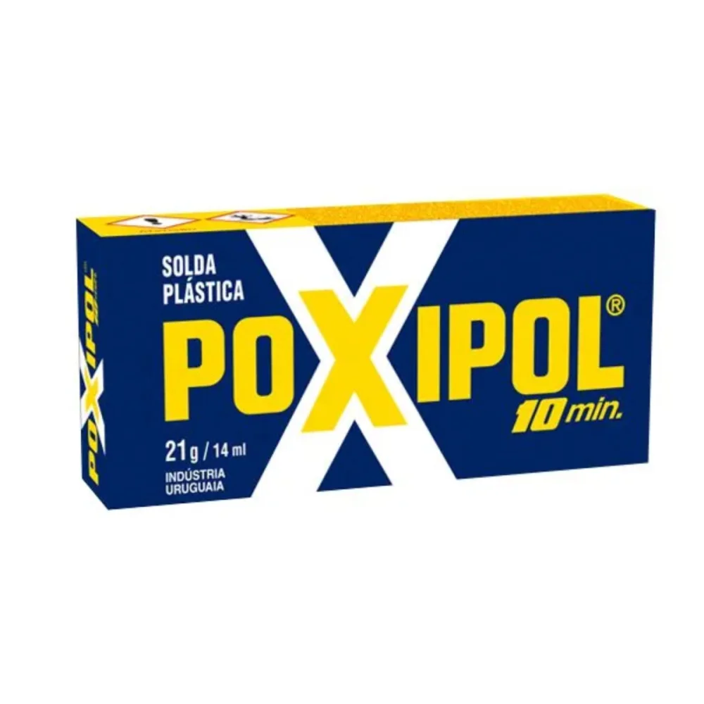 ADESIVO EPOXI POXIPOL 10 MIN, CINZA,  21G - POXIPOL