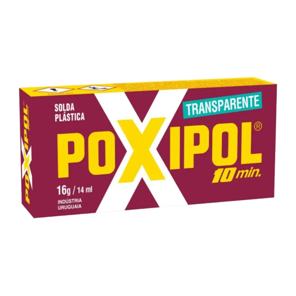 ADESIVO EPOXI POXIPOL 10 MIN, TRANSPARENTE, 16G - POXIPOL