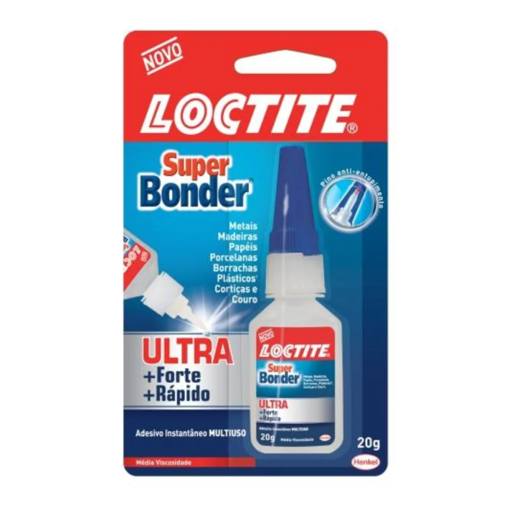 ADESIVO INSTANTÂNEO SUPER BONDER MEGA 20G + 2G - HENKEL
