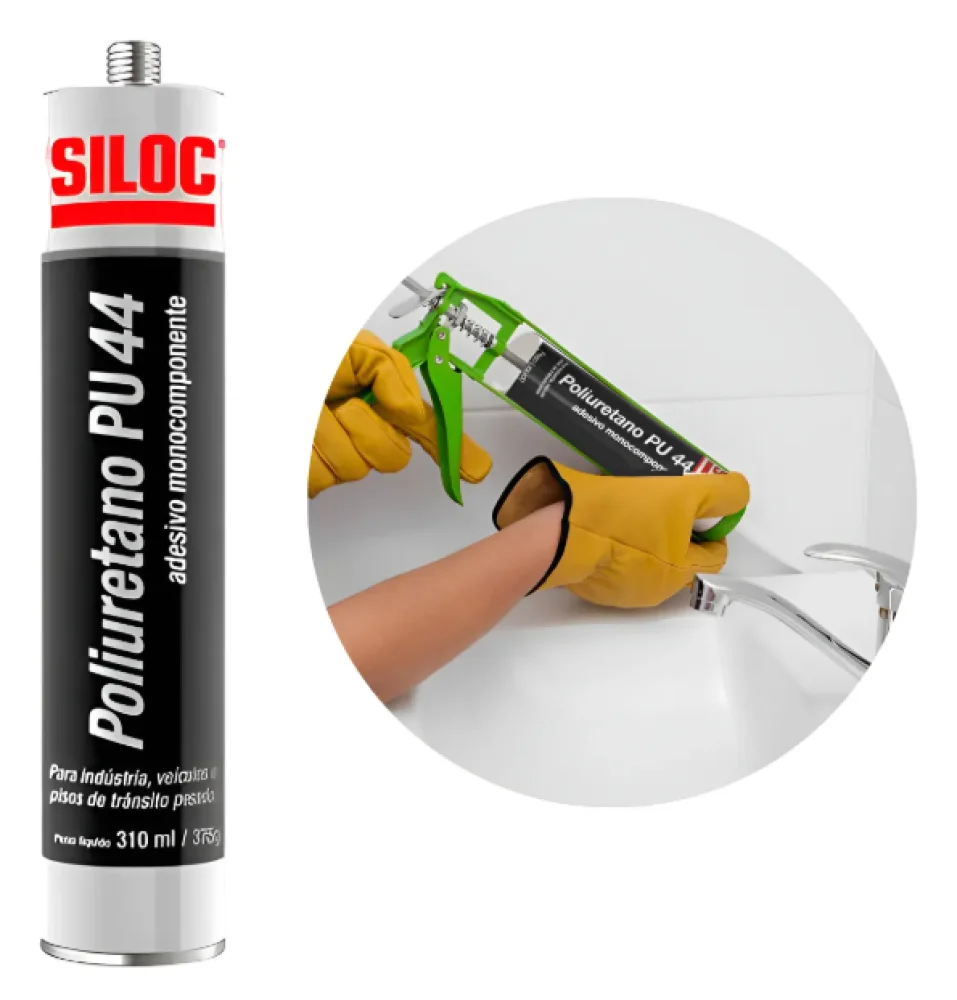 ADESIVO PU-44 CINZA 300 ML SILOC POLIURETANO