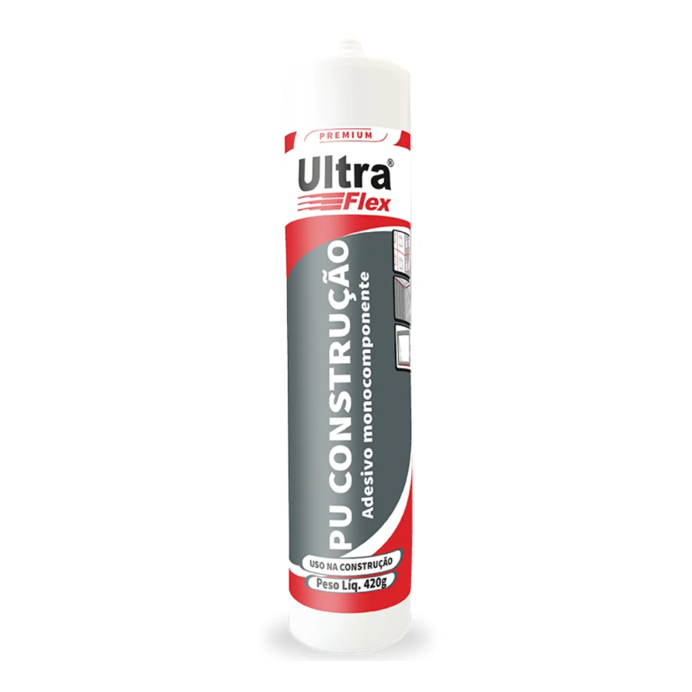 ADESIVO PU CONSTRUCAO BRANCO, 420G - ULTRAFLEX