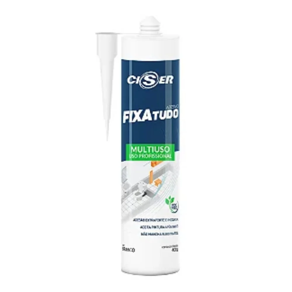 ADESIVO SELANTE FIXA-TUDO 400G BRANCO - CISER