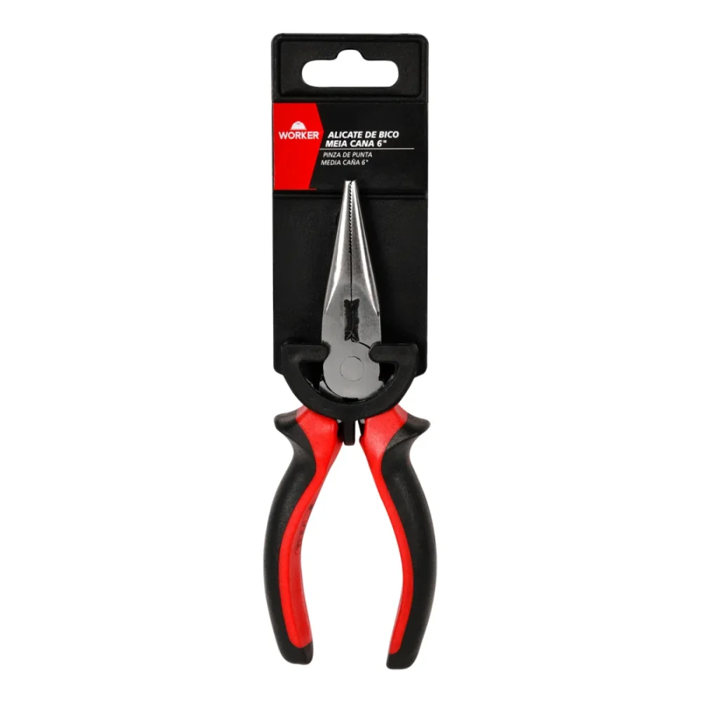 ALICATE DE BICO MEIA CANA 6" (150 MM) - WORKER