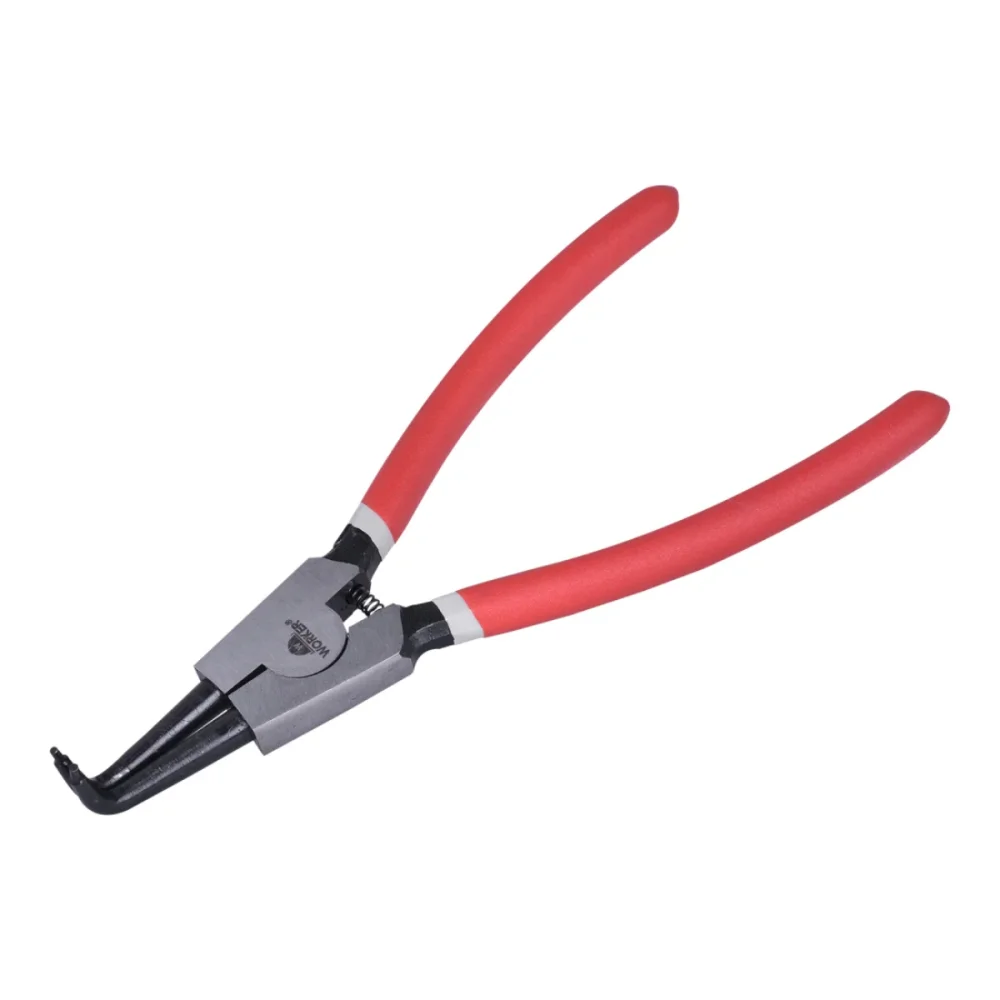 ALICATE PARA ANEIS 6.1/2" (180 MM) BICO EXTERNO CURVO - WORKER