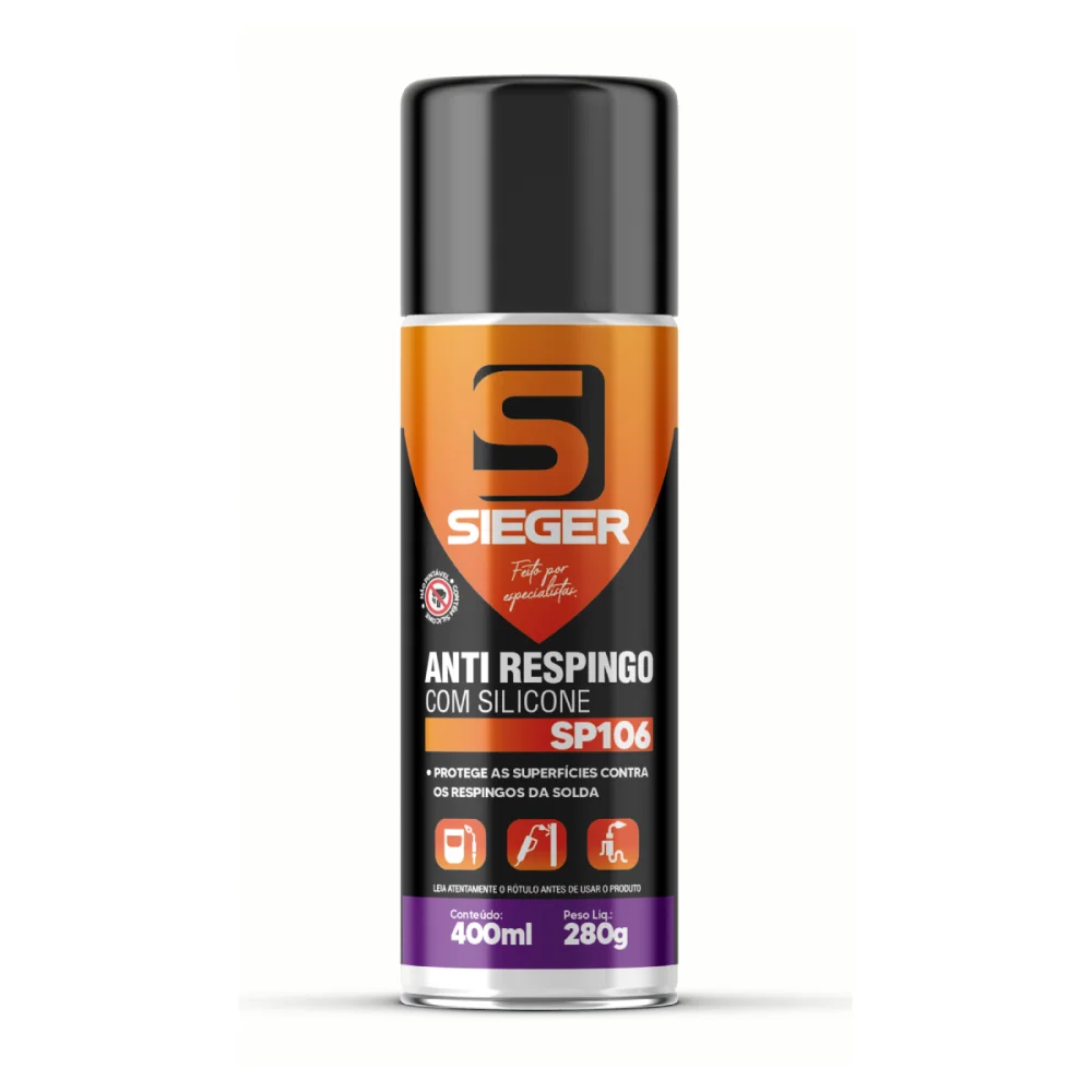 ANTI-RESPINGO PARA SOLDA COM SILICONE SP106 400 ML (280G) - SIEGER