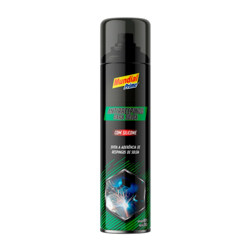 ANTI-RESPINGO PARA SOLDA COM SILICONE SPRAY, 280G - MUNDIAL PRIME