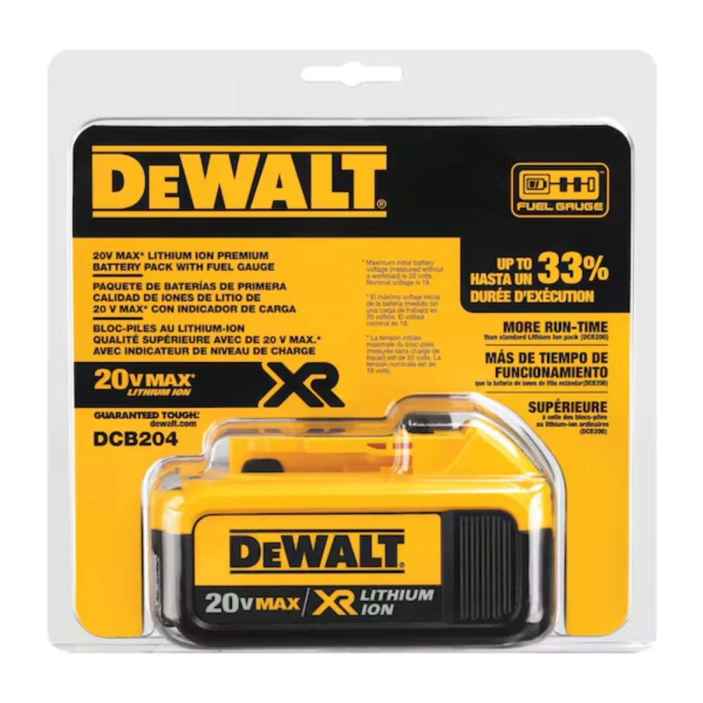 BATERIA ÍON DE LÍTIO 20V 4.0AH DCB204-B3 - DEWALT