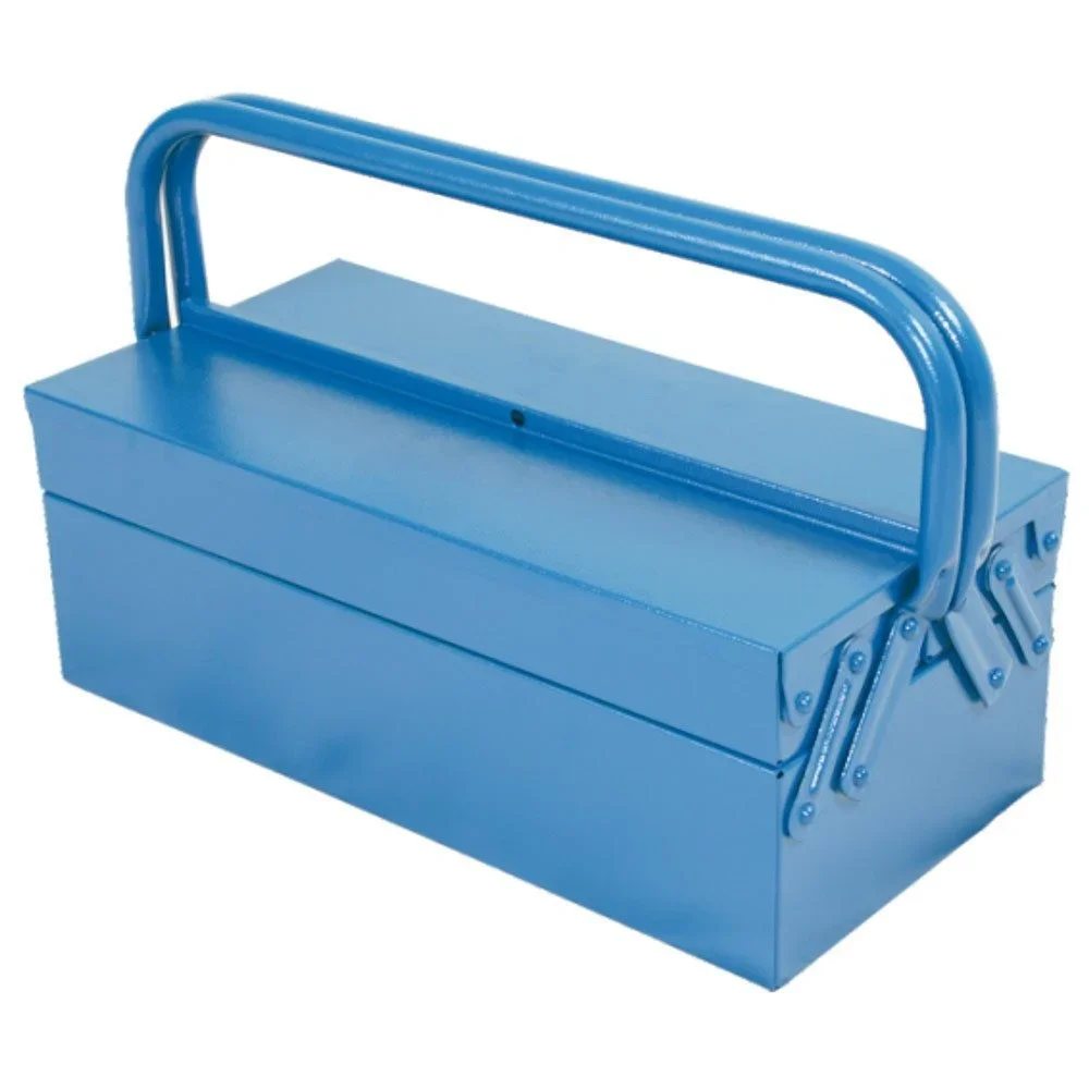 CAIXA METALICA PARA FERRAMENTAS 400 X 200 X 170 MM, AZUL 3 GAVETAS - ORK