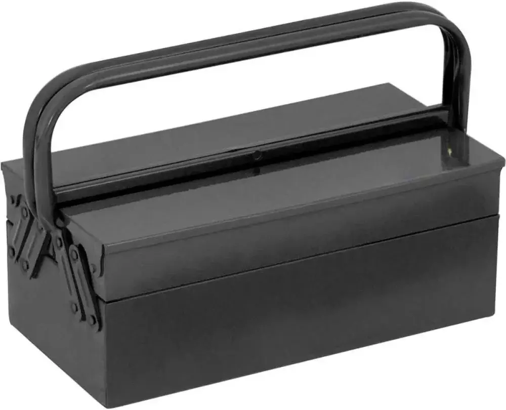CAIXA METALICA PARA FERRAMENTAS 500 X 200 X 170 MM, CINZA 3 GAVETAS- ORK