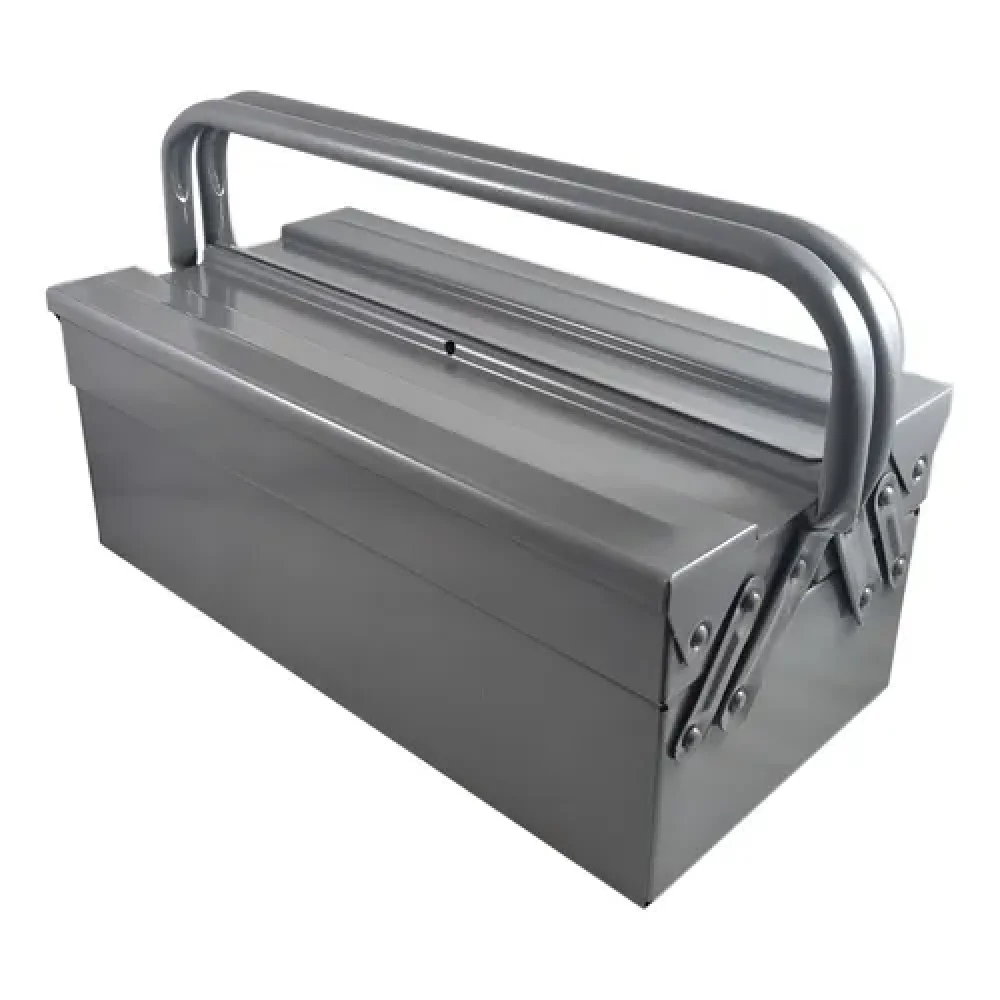 CAIXA METALICA PARA FERRAMENTAS 500 X 200 X 170 MM, CINZA 3 GAVETAS- ORK