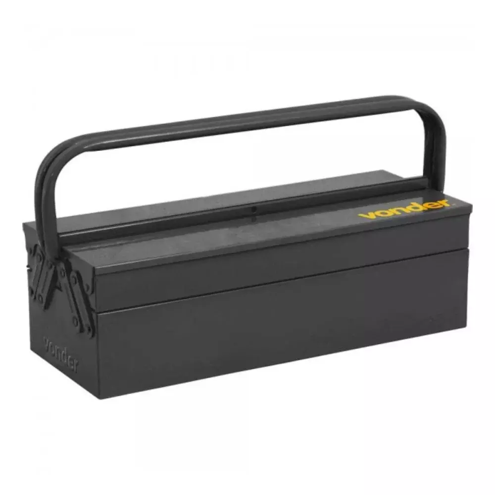 CAIXA METÁLICA SANFONADA P/ FERRAMENTAS, COM 3 GAVETAS, 50 CM X 19 CM X 16 CM - VONDER