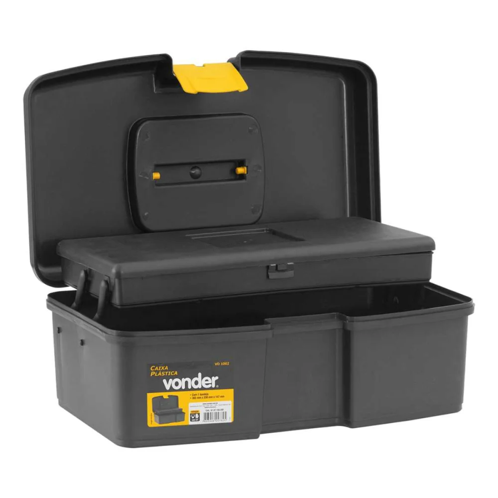 CAIXA PLASTICA/MALETA VD 1002 COM 1 BANDEJA - VONDER