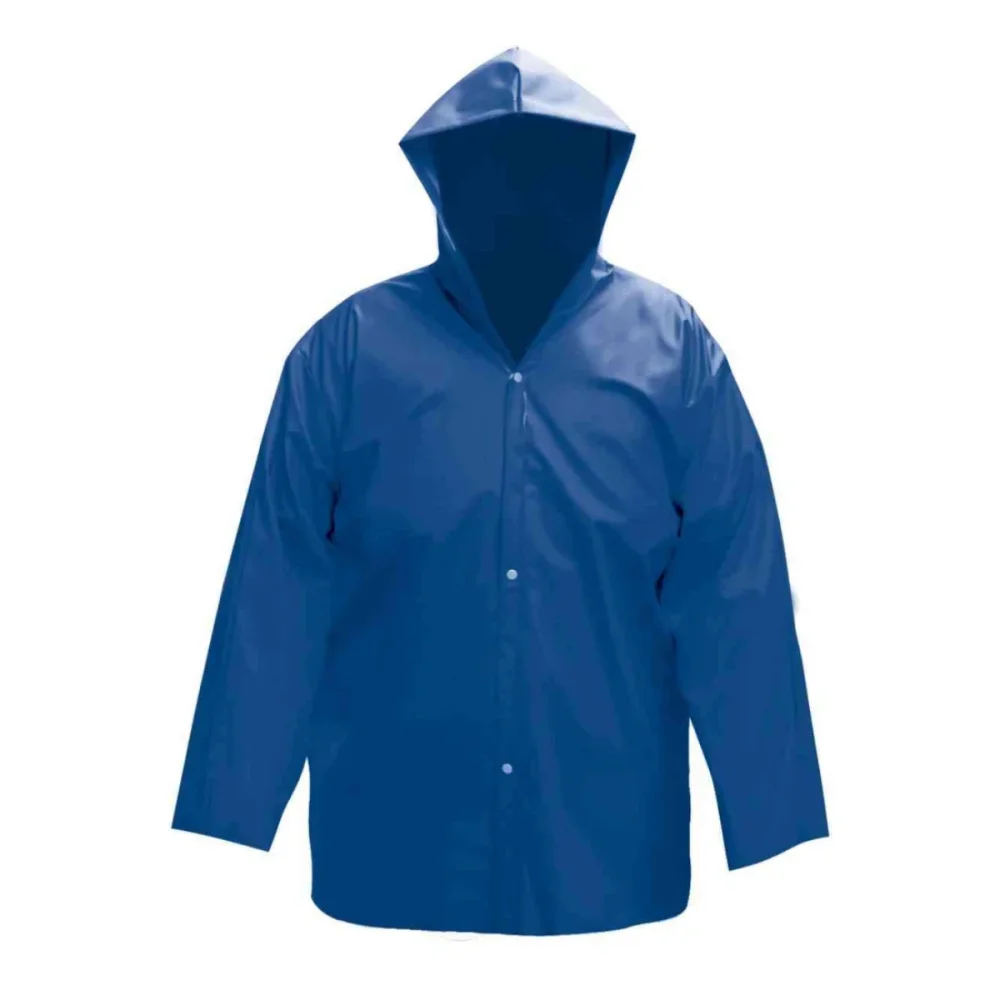 CAPA PARA CHUVA DE PVC COM FORRO AZUL G - WORKER