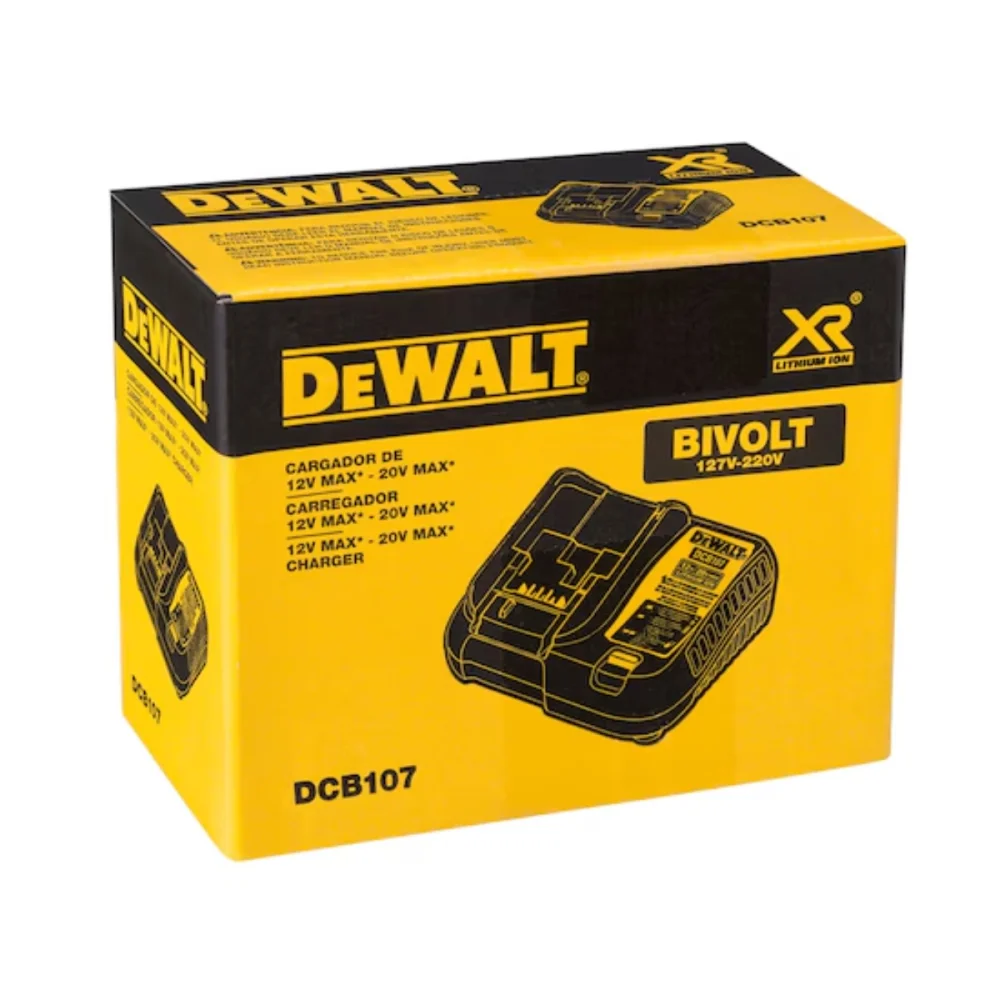 CARREGADOR 12V - 20V DCB107 - DEWALT