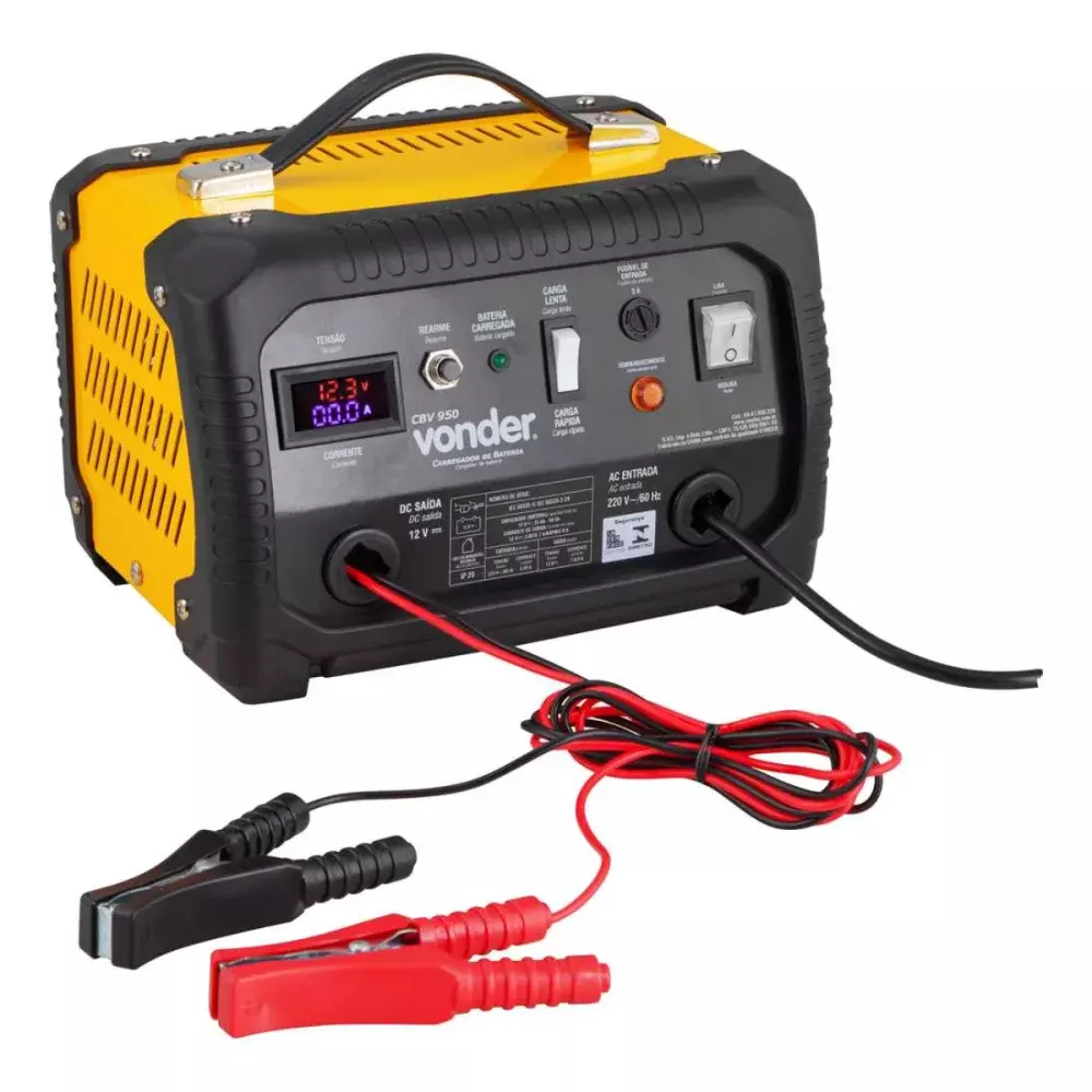 CARREGADOR DE BATERIA 25 - 90 AH 220 V CBV 950 - VONDER
