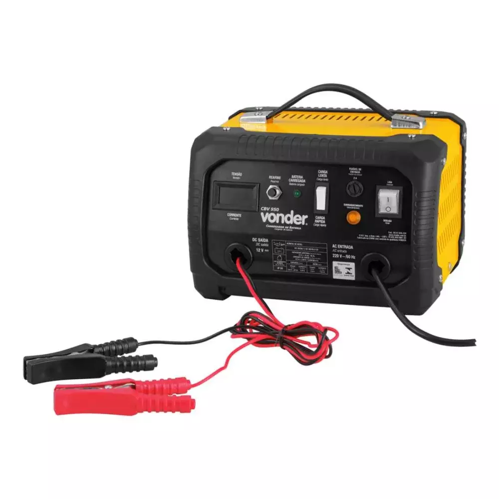 CARREGADOR DE BATERIA 25 - 90 AH 220 V CBV 950 - VONDER