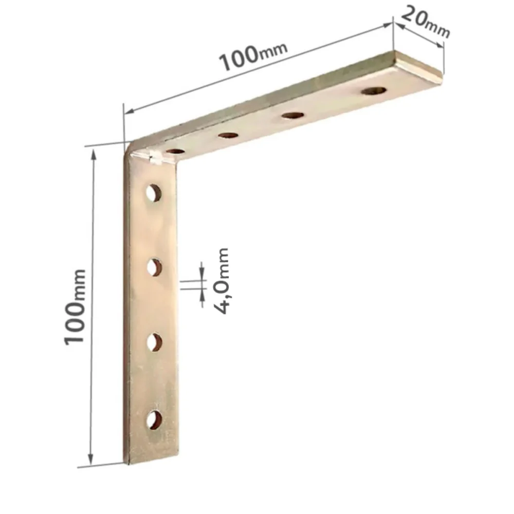 CHAPA PERFURADA 100 X 20 X 4 MM (867-310) - MINUTEX