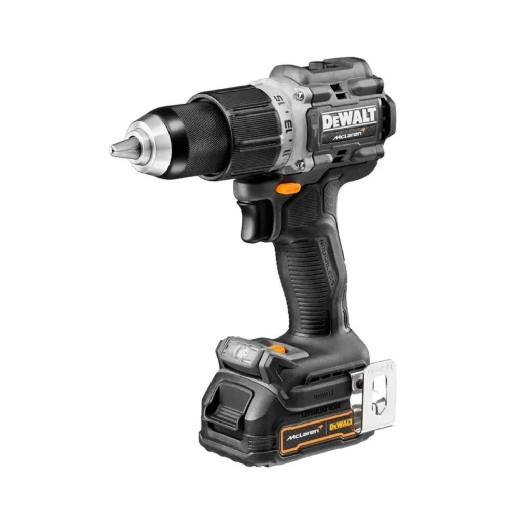 COMBO DE PARAFUSADEIRA / FURADEIRA DE IMPACTO 1/2" + PARAFUSADEIRA DE IMPACTO 1/4" A BATERIA 20V COM 2 BATERIAS E CARREGADOR MCLAREN DCK200ME2GT-BR - DEWALT