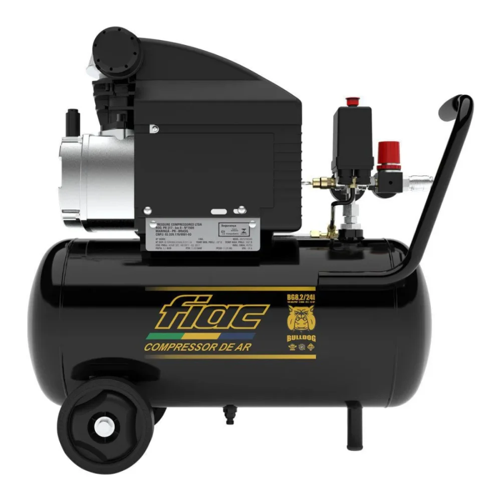 COMPRESSOR DE AR 8 PCM 24 LITROS 220V FIAC - PRESSURE