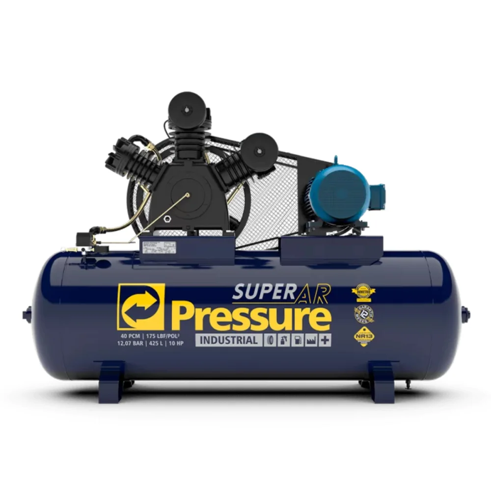 COMPRESSOR SUPER AR 40 PES 425 LITROS 175 LIBRAS TRIFASICO - PRESSURE