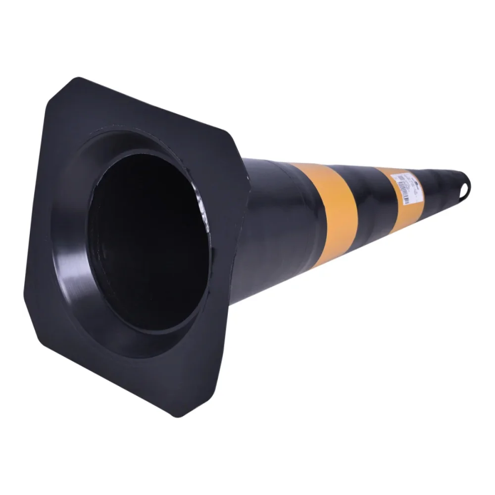 CONE PARA SINALIZACAO NAO REFLETIVO, AMARELO E PRETO, 75 CM - WORKER