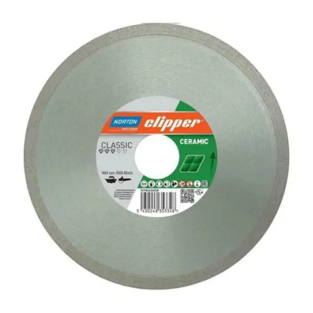 DISCO DE CORTE DIAMANTADO 200 X 25.4 MM CLIPPER - NORTON