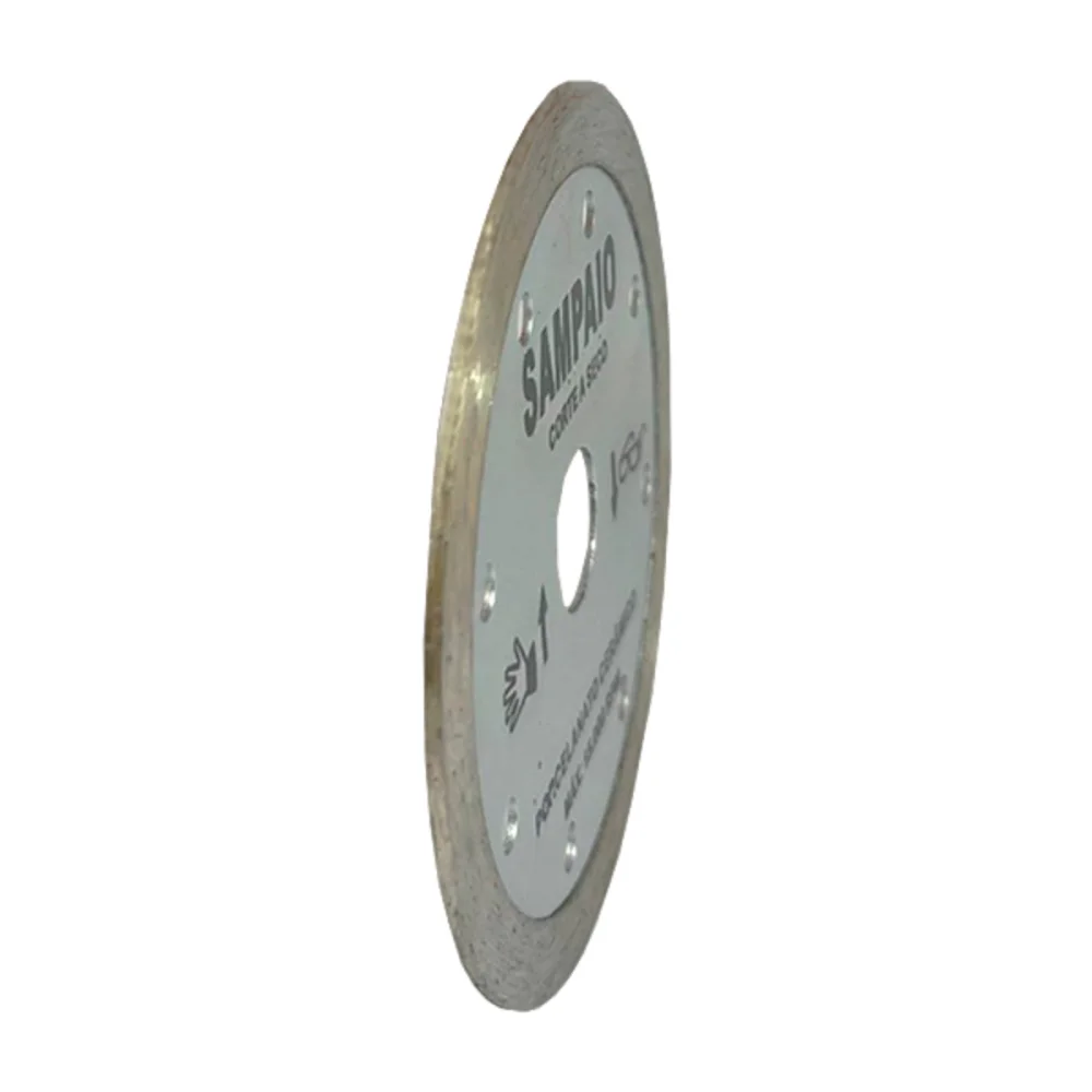 DISCO DIAMANTADO LISO 110 X 20 MM CORTE A SECO, CINZA - SAMPAIO