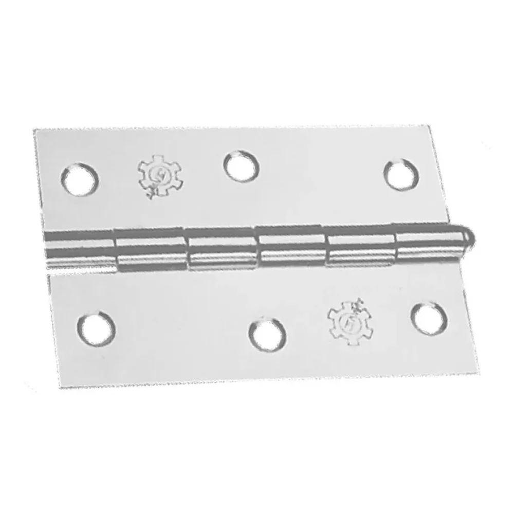 DOBRADIÇA DE FERRO 3.1/2", PINO SIMPLES, ZINCADA - SILVANA