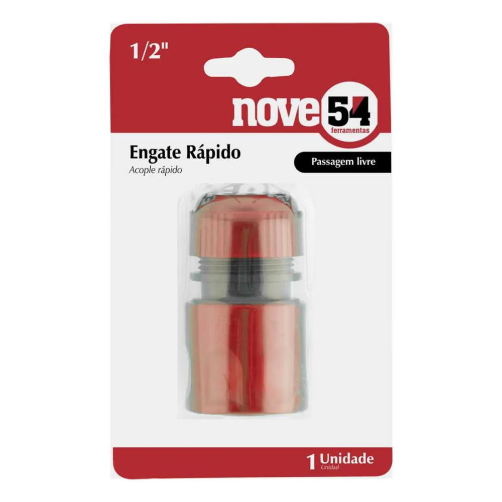 ENGATE RAPIDO 1/2" PASSAGEM LIVRE - NOVE 54