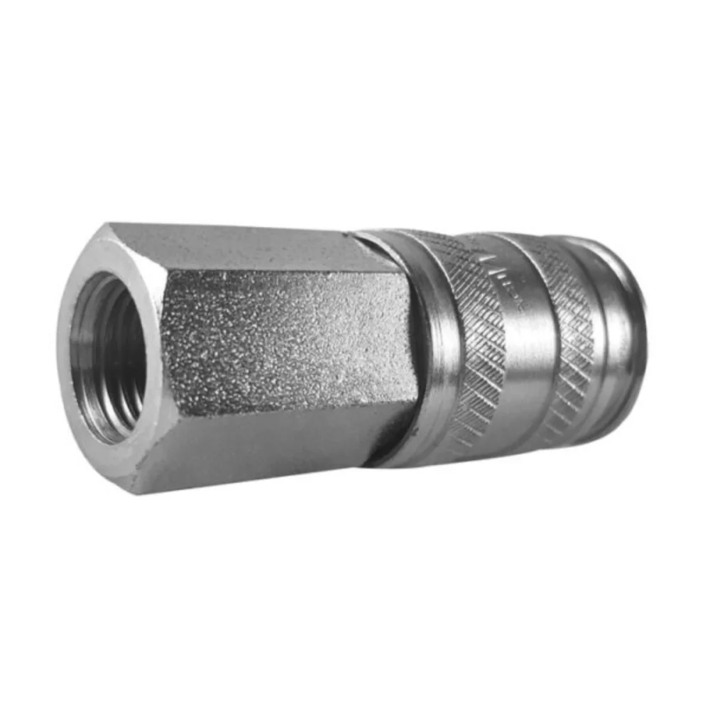 ENGATE RAPIDO COM ROSCA FEMEA DE 1/4" BSP ALTA VAZAO (ER200F1/4) - METALFORT