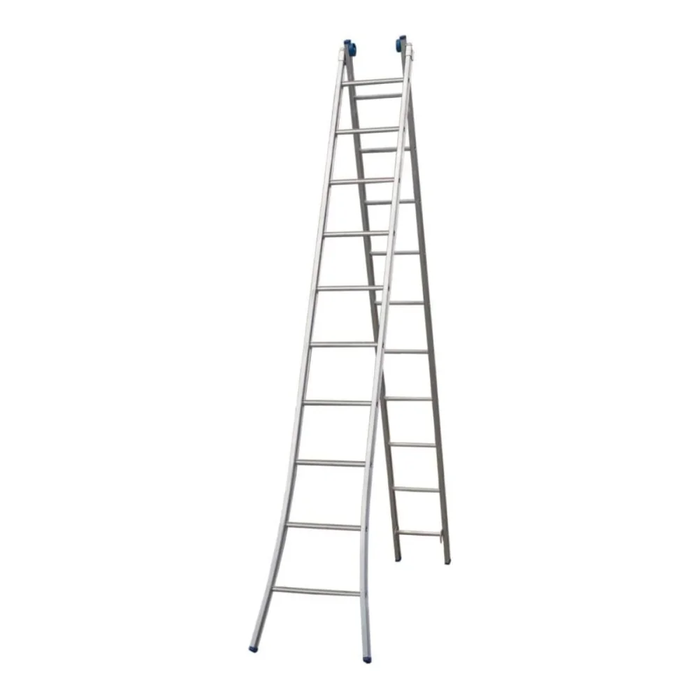 ESCADA DE ALUMINIO EXTENSIVA 2 X  10 DEGRAUS USO DOMESTICO - ALUMASA