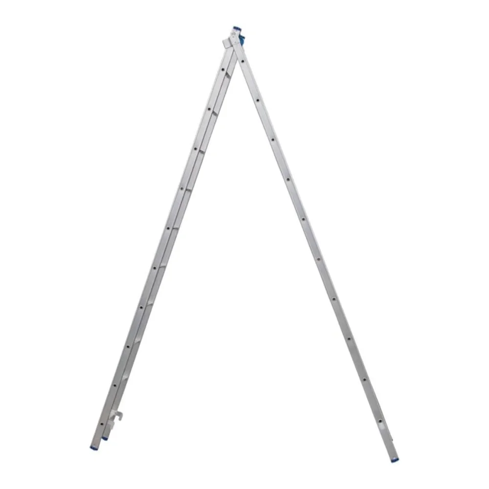 ESCADA DE ALUMINIO EXTENSIVA 2 X  10 DEGRAUS USO DOMESTICO - ALUMASA