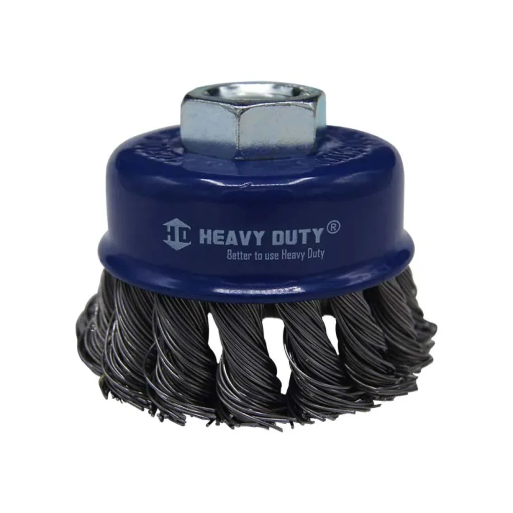 ESCOVA DE AÇO COPO ENTRANÇADA 2.1/2" X M14 - HEAVY DUTY