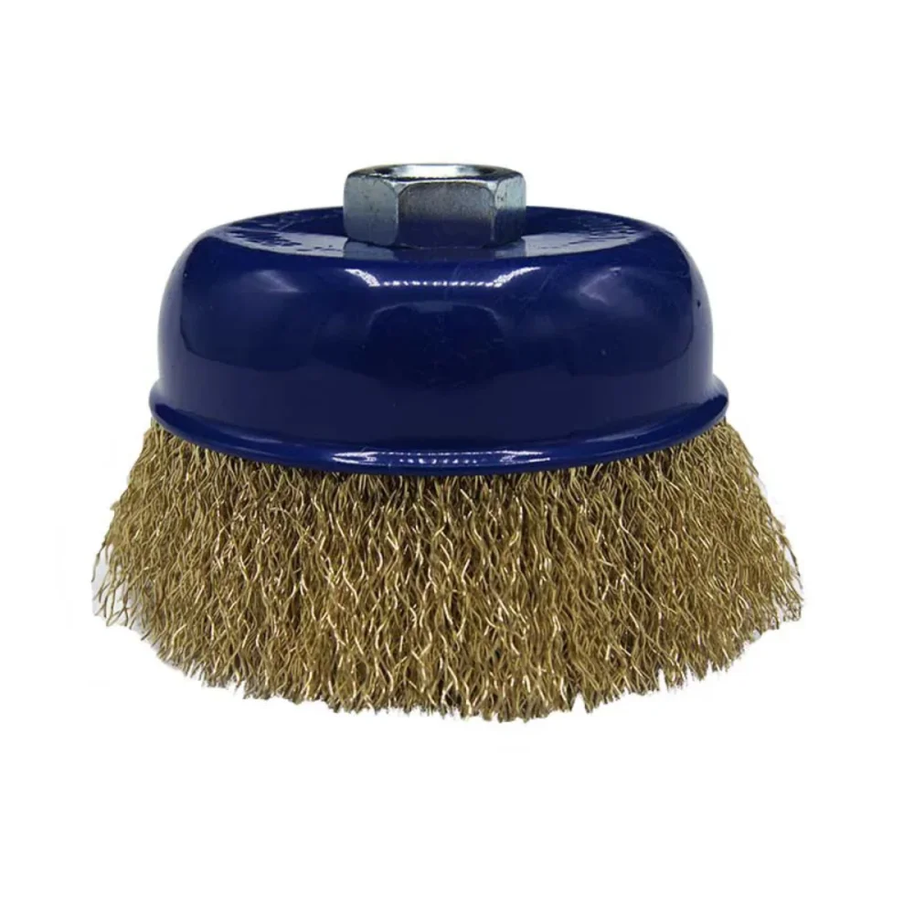 ESCOVA DE AÇO COPO ONDULADA 4" M14 - HEAVY DUTY